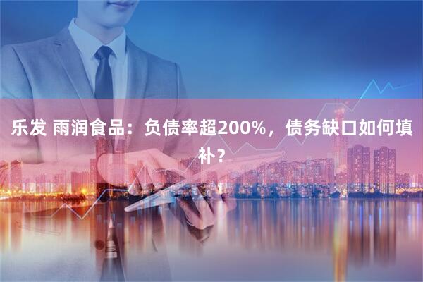 乐发 雨润食品：负债率超200%，债务缺口如何填补？